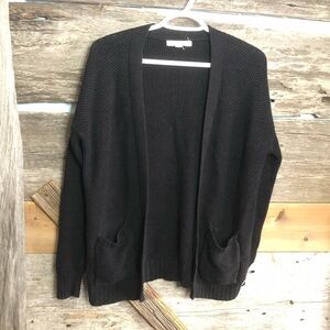 Aeropostale size med black knit cardigan